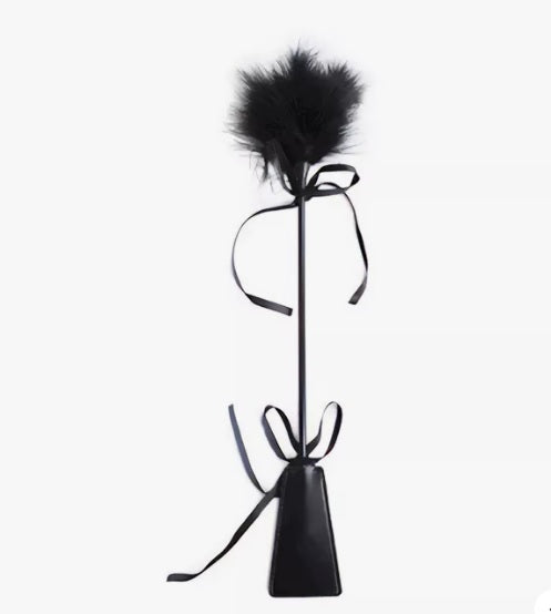 crop with feather tickler
