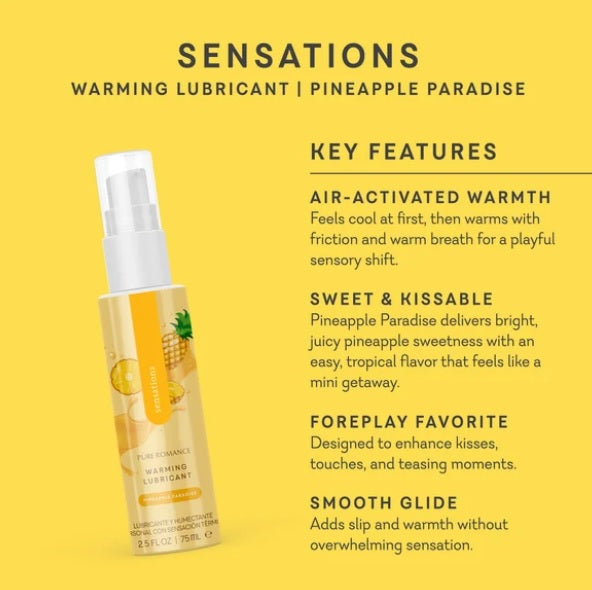 sensations warming lubricant nz key features