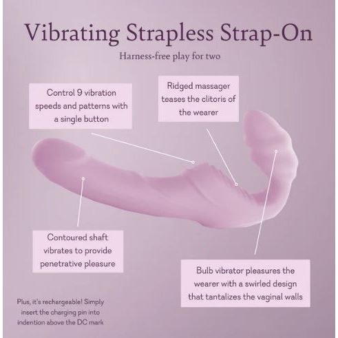 Vibrating Strapless Strap On
